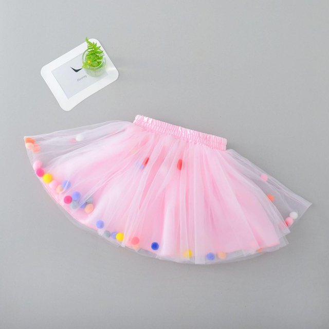 HUITKMM Robe Tutu pour Filles Jupe Tutu Filles Jupon Tutu Jupe Tutu Courte Jupe Tutu pour Enfants Jupe Tutu pour Enfants Jupe à Pompons Tutu Filles Jupe Tutu de Carnaval 7-8 Ans