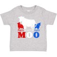 thumbnail image 3 of Inktastic Red, White and Moo Boys or Girls Toddler T-Shirt, 3 of 5