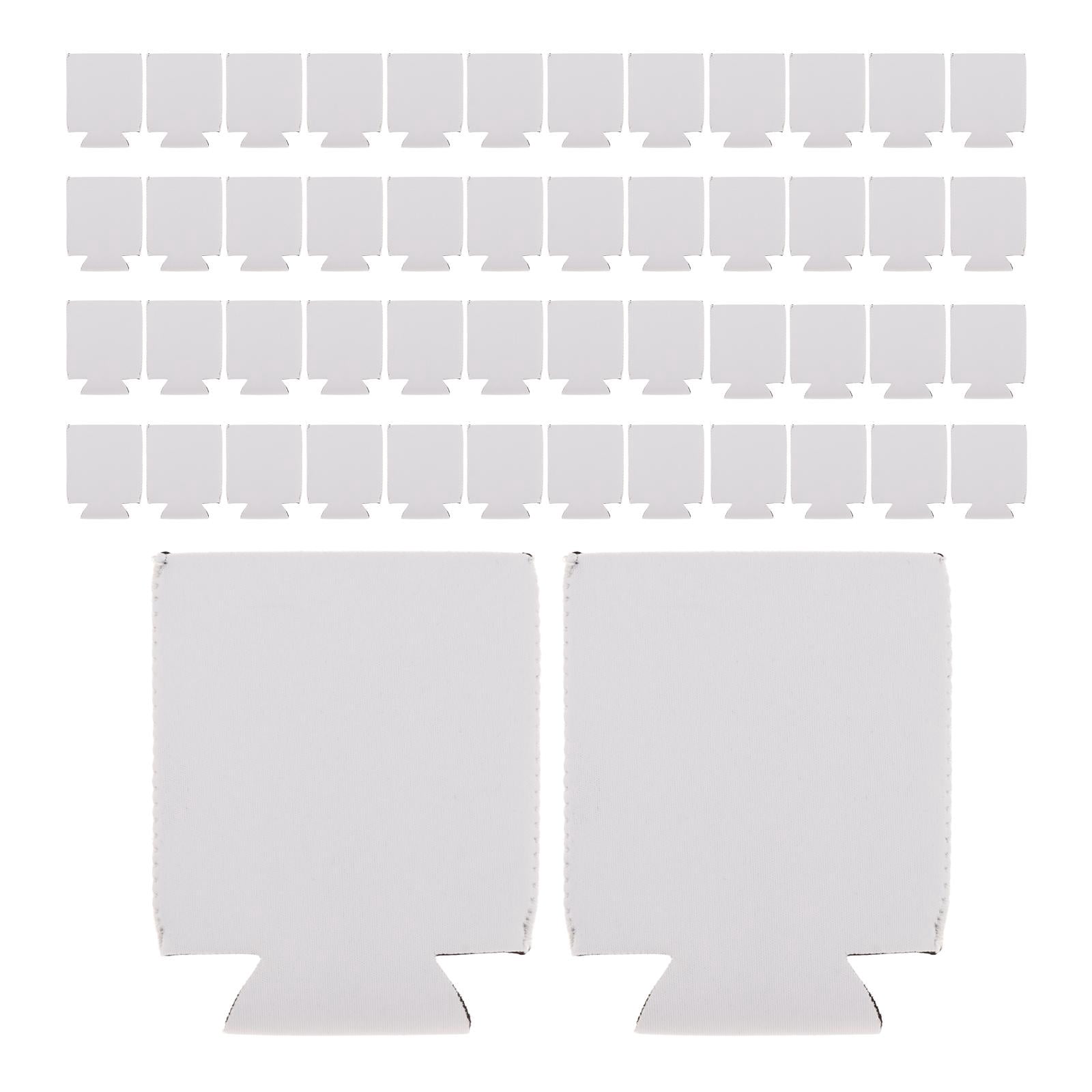 LeeQinersw 5Pcs Can Coolers Drinks Cooler Sleeves Plain Bulk Beer Can Sleeves Collapsible
