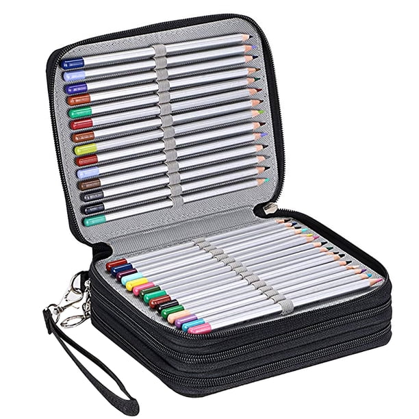 Estuche Para Lápices De Pintura Artística, Bolsa De Papelería Para Estudiantes, Bolsa De Almacenamiento Para Lápices, Caja De Papelería Duradera A Prueba De Humedad Con 78 Agujeros, Portalápices Moyic EL009930-00