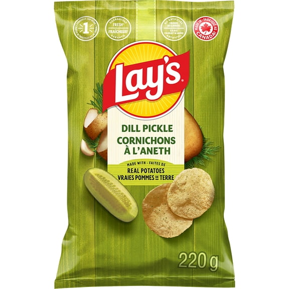 Lay's croustilles assaisonnées Cornichons à l'aneth