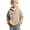 jk0805-dq1-Khaki, variant on Boy's Quarter Zip Pullover Sweatshirt Long Sleeve Fall Sweatshirt | Ribbed Cuffs And Hem,Preppy Fall Sweatshirt Blouses For Juniors