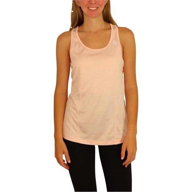 Camiseta de tirantes Reebok Racerback para mujer, rosa, mediana