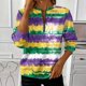 thumbnail image 1 of TaTaai Ladies St. Patrick's Day Print Fashion Loose Round Neck Sweatshirt Long Sleeve Casual Pullover Top Soft for Daily Home Office Streetwear Gift, 1 of 5
