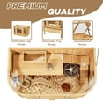 thumbnail image 5 of Large Wooden Hamster Cage with Openable Top,Chew Proof Hamsters Enclosure with Detachable Leg Design and Tray,Natural, 5 of 11
