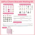 thumbnail image 4 of Charm Bracelet Jewelry Making Kit for Girls, iMounTEK 66 Pcs Cute Sparkling Jewelry Kit, Crafts for Girls, Birthday Gift, Red, 4 of 10
