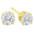 thumbnail image 4 of 10k Yellow Gold 0.33ct. TDW Solitaire Diamond Stud Earrings (J-K,I2), 4 of 5