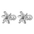 thumbnail image 3 of 2pcs Dermal Anchor Tops and Base Titanium Steel Piercing Jewelry Flower/, 3 of 8