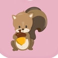 thumbnail image 4 of Inktastic Cute Woodland Animal Squirrel Boys or Girls Baby Bib, 4 of 4