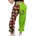 thumbnail image 5 of Grínch Printed Christmas Pajama Pants, Soft & Warm Pajama Pants Sleepwear Grínch Plush Christmas Print, Grínch Pajama Joggers(Deep Red, XXL), 5 of 6