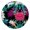 Spring Floral, variant on Floral Round Tablecloth with Elastic Fit, Allover Flower Design on Durable Polyester, Fits 44-52 Inch Table for Kitchen or Picnic