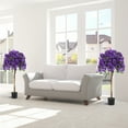 thumbnail image 2 of Gymax 53'' Artificial Azalea Tree Faux Floral Plant w/ Red Azalea Flowers Nursery Pot, 2 of 10
