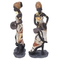 thumbnail image 4 of African Drum Statue, African Tribe Style Musician African Statues Artistic   For Table For Shelf For Office, 4 of 8