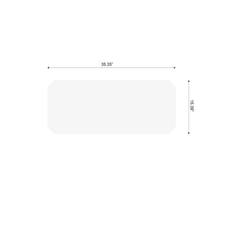 HSS Shelf Liners for 16 inch x 16 inch Shelf (2pcs) & Basket (2pcs), Clear Plastic