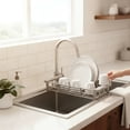 thumbnail image 6 of 2026 Extend Kitchen Sink Drain Basket with Adjustable Boom, Retractable Stainless Steel Sink Rack, Multifuncion Sink Drying Rack, Dish Drying Rack for Vegetables Fruits Dishes, Dish Rack Over Sink, A, 6 of 6