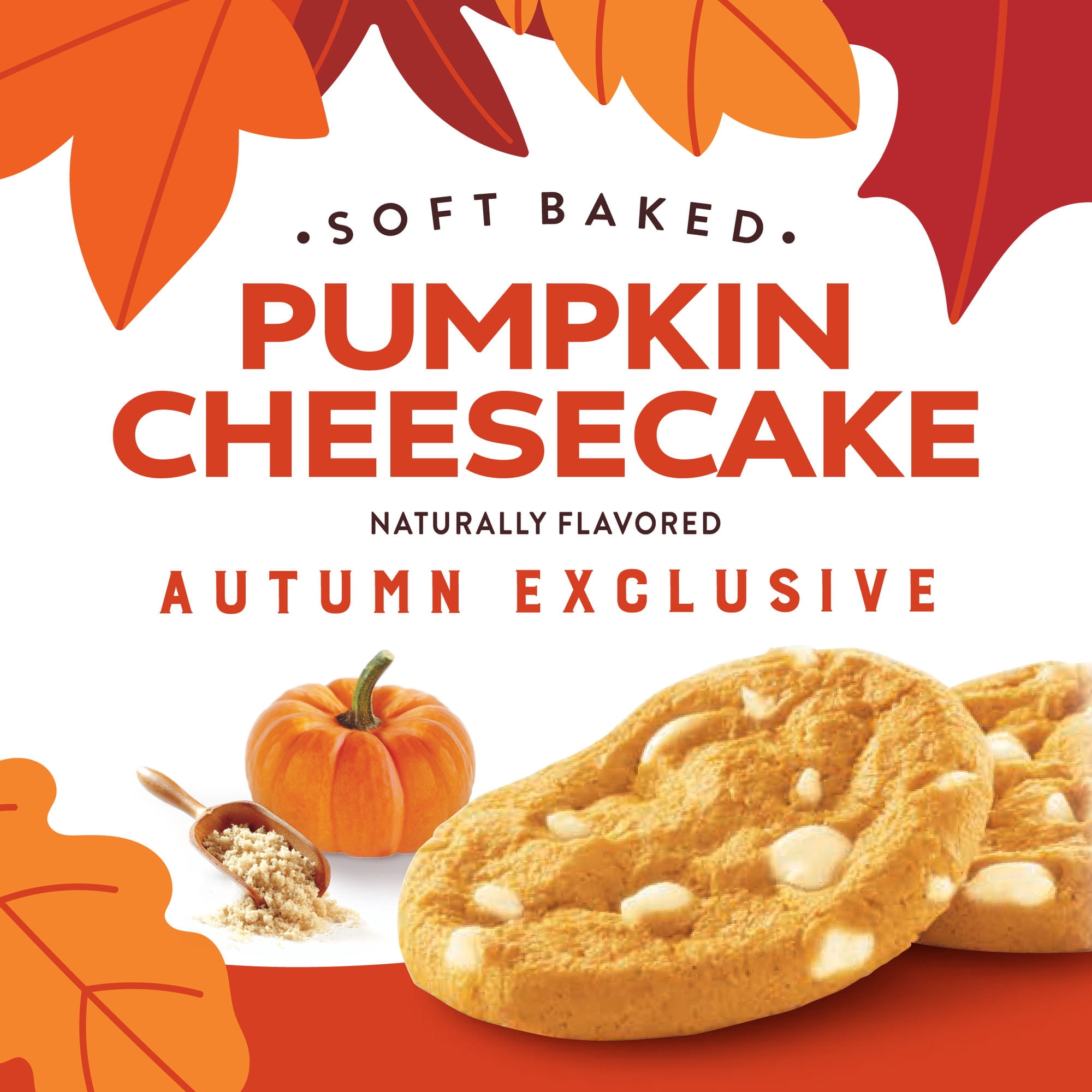 Pepperidge Farm Soft Baked Pumpkin Cheesecake Flavored Cookies, 8.6 oz Bag
