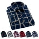 thumbnail image 3 of Top a cuadros para hombre camisa para hombre con cuello vuelto estampado informal para la escuela para hombre ANGGREK Otros, 3 of 5
