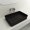 Black Matte, variant on BOCCHI 1476-001-0125 Sottile Rectangle Vessel Fireclay Sink Drain Cover In White