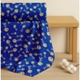 thumbnail image 4 of Soimoi Blue Cotton Cambric Fabric Fish Skeleton Ocean Printed Fabric 1 Yard 42 Inch Wide, 4 of 7