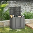 thumbnail image 6 of 31 Gallon Waterproof Resin Storage Box with Latch for Deck,  & Indoor Use -  Resistant, 6 of 6