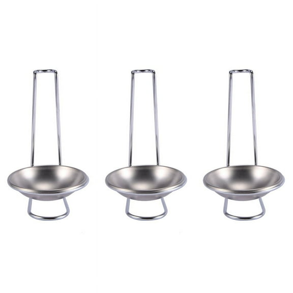Stainless Steel Spoon Rest Holder,Long Handle Vertical Saving