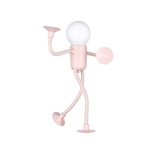 Luz nocturna divertida de deportista de forma cambiable, luces nocturnas con forma de bricolaje, lindas luces nocturnas con bombilla LED