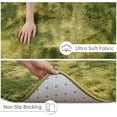 thumbnail image 4 of Noahas Fluffy Area Rug for Living Room Bedroom, 4 x 6 Tie-Dyed Green Purple Rug Fuzzy Non-Slip Modern Carpet Ultra Soft Faux Fur Rugs for Dorm Kids Room Home Decor, 4 of 7