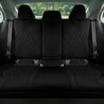 thumbnail image 4 of For 2018-2022 Toyota Camry FH Group Neoprene Custom Fit Waterproof Car Seat Covers - Rear Black, 4 of 4