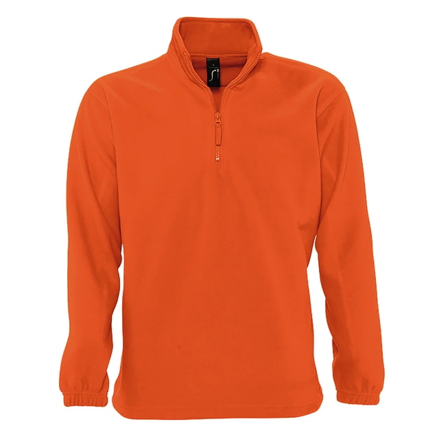 SOLS - Top forro polar anti-bolas Modelo Ness cremallera en el cuello Unisex (Naranja)