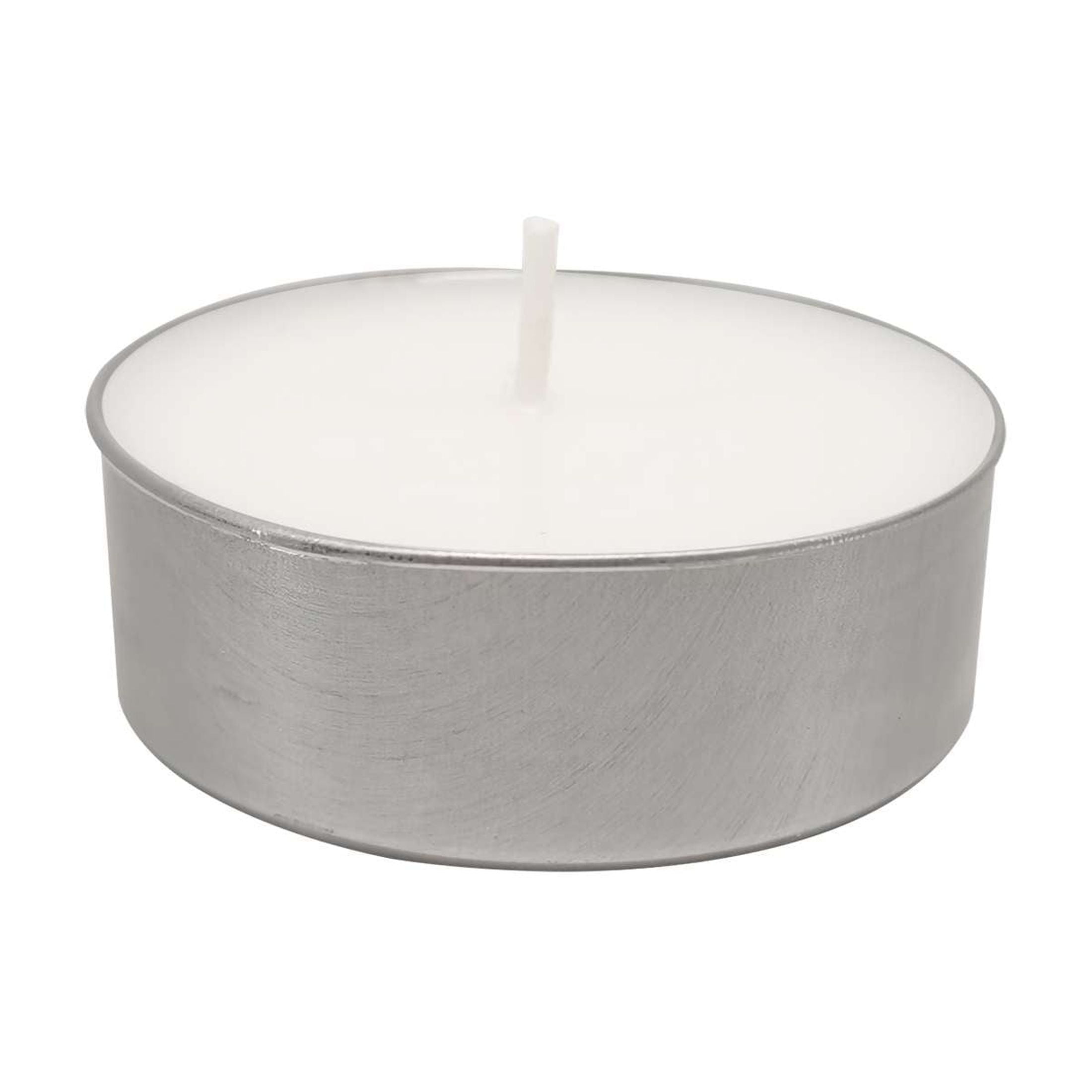 Mainstays White Unscented Indoor/Outdoor Oversized Tealight Candles,6 Count