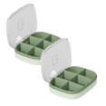 thumbnail image 1 of Oleegame 2PC Produce Storage Portable Small Mini Storage Box Large Capacity Carry On Travel Compartment Sealed Box, 1 of 4