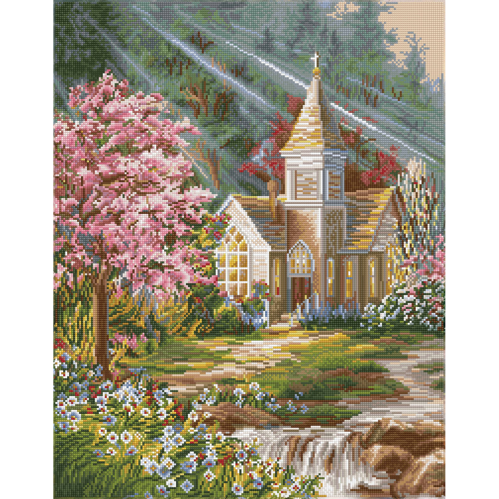 Diamond Dotz Be Still Spring Diamond Painting Kits for Adults - Diamond Art Kits a Relaxing Creative Craft Kit with Dotz Gems 28x22