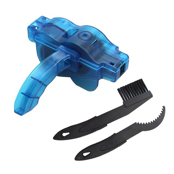 Herramientas de lavado de cepillo de limpieza de cadena de motocicleta de bicicleta de plástico azul Ehuebsd Accesorios para bicicletas