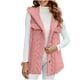 thumbnail image 2 of Chaquetas y abrigos casuales sin mangas con capucha para mujer, blusa lisa sin mangas con capucha, abrigo, chaqueta, tops de poliéster para mujer, 2 of 8