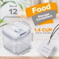 thumbnail image 3 of Cheer Collection 12 Piece Food Storsage Containers, .5L - White, 3 of 5