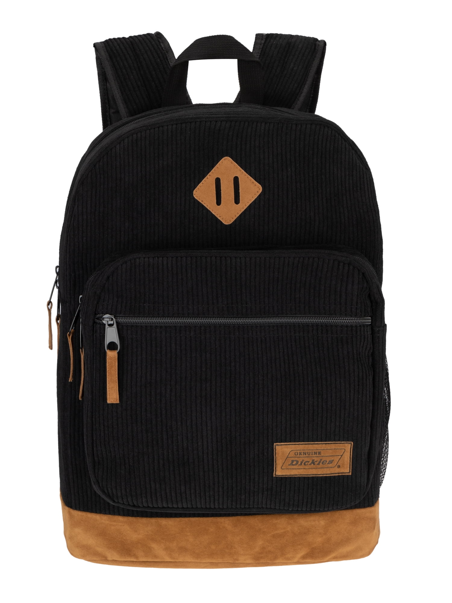 Genuine Dickies Unisex Varsity 17" Laptop Backpack Black Corduroy