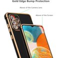 thumbnail image 3 of for Samsung Galaxy A23 4G/5G Case Luxury Plating Edge Case Cover Slim Lightweight Glossy Bling Phone Case Soft TPU Shockproof Bumper Case Electroplated Case,Black, 3 of 12