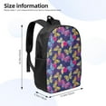 thumbnail image 2 of Disketp Paint Butterflies School Backpack, Lightweight Basic Middle School Bookbags 17 Inch Casual Daypack for Student College, Travel or Outdoor, 2 of 6