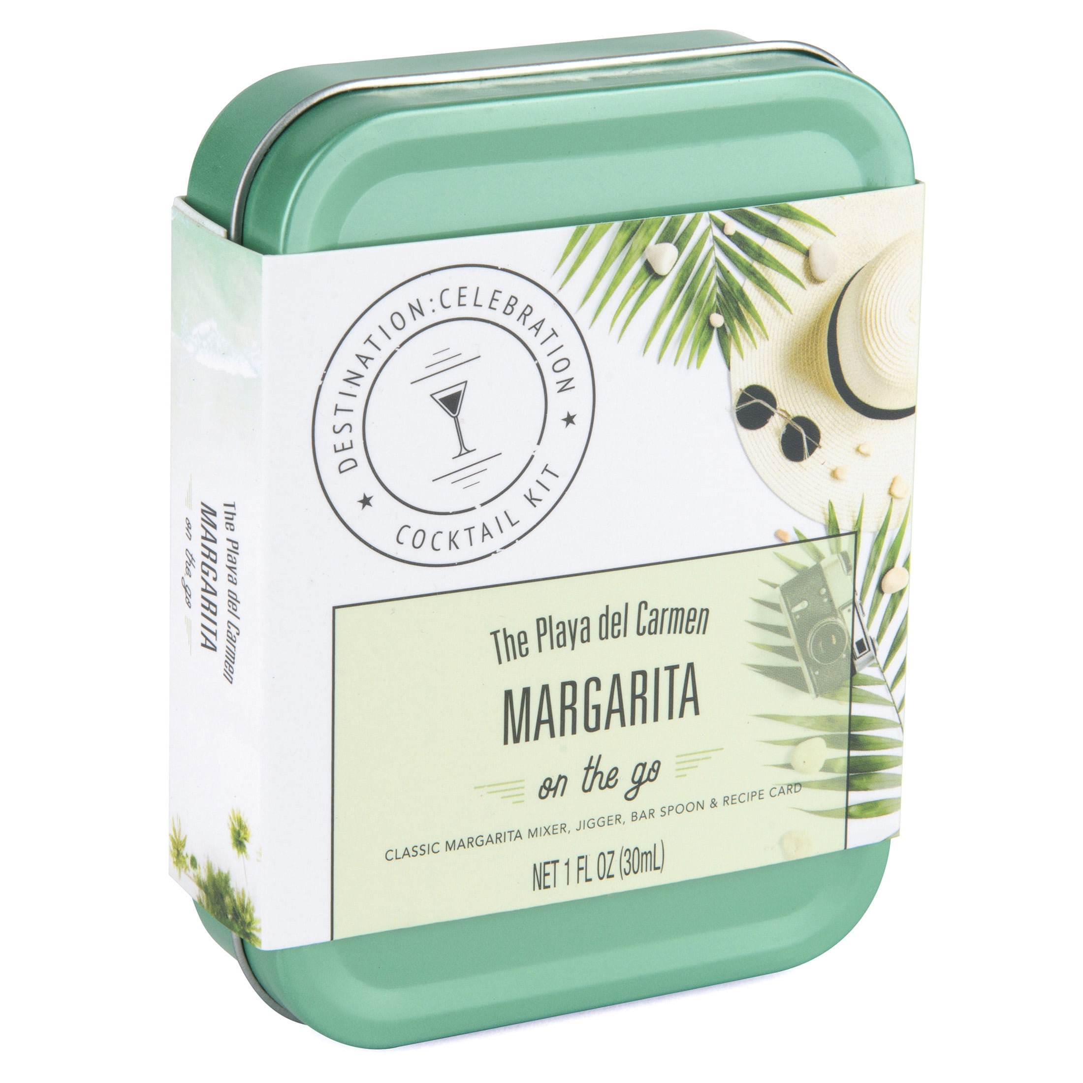 Thoughtfully Cocktails, Margarita Cocktail Kit Travel Tin Gift Set (Contains NO Alcohol)