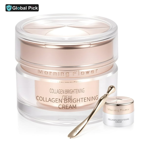 Morning Flower Collagen Firming Cream for Women Men -​ Deep Hydration Barrier Strengthen Moisturizer Anti-Wrinkle Polypeptide Face Moisturizer (1.76 oz)