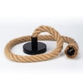 thumbnail image 4 of SIfdSeng My Items E26/E27 Lamp Holder Pendant Light Adjustable Height Rope Pendant Light Suitable for Bars Restaurants Kitchens and Homes Rope Pendant Light, 4 of 9