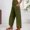 Army Green, variant on Luogg Women's Casual Pants Lightweight Stretchy Elastic Waist Comfortable Pocketed Trousers For Everyday Relaxation Fashion Pants Suitable For Summer Wear Women’s Plus Size Casual Pants