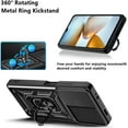 thumbnail image 5 of Case for Xiaomi Poco M4 5G with Slide Camera Cover, Redmi 11 Prime 4G Case, Military Grade Drop Protective Phone Cover Case with Ring Kickstand for Xiaomi Poco M5 4G/Poco M4 5G SJ Red, 5 of 9