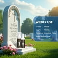 thumbnail image 5 of Headstone Cleaner for Graves & Memorials, Granite Cleaner. Removes Dirt & Plant Growth. Natural Luster to Restore & Guard Granite, Stone,Tile, Travertine, Concrete,Limestone,Slate,Marble 10.14 fl oz, 5 of 8