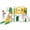 Green Yellow, variant on DKMOCO 9 in 1 Toddler Slide Set, Baby Slide for Kids 1-3 with LED Lights, Drawing Board and Building Blocks Board, Indoor Outdoor Playset Playground, White Gray