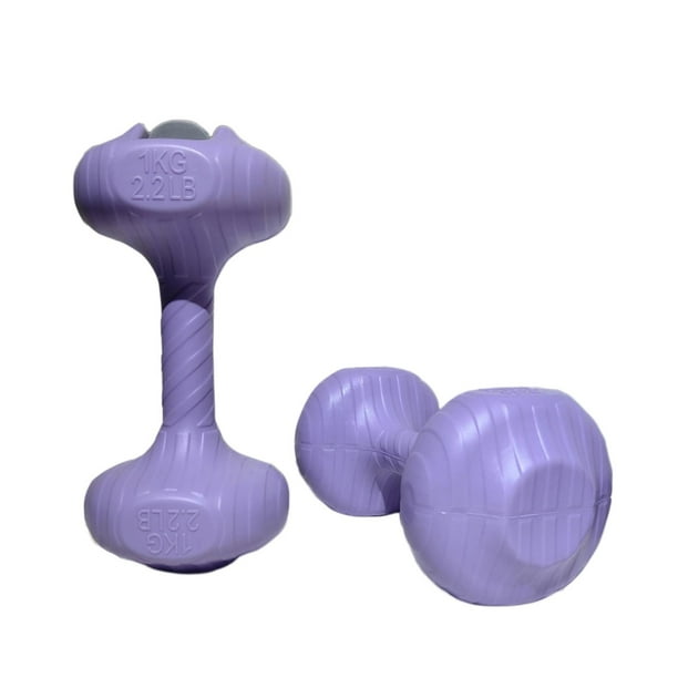2 Mancuernas Rellenables de Agua, Dispositivo de Entrenamiento para Niños, Mango Ergonómico, Mancuernas para Niños para Entrenamiento de Brazos Y Fuer 2 kg