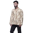 thumbnail image 2 of Atasi Kurta Décontractée à Col Chinois Imprimé Chemise Ethnique pour Hommes Kurta Courte Tunique, 2 of 5