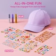 thumbnail image 2 of Joyfy Purple Baseball Cap Gem Art Set for Kids Ages 8-12 ,Creative Arts and Crafts for Girls ,Perfect Christmas Birthday Gift, 2 of 8