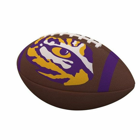 Logo Brands 162-93FC-1 Louisiana State University Team Stripe Official-Size Composite Football