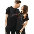 thumbnail image 1 of LUOGENLI T-shirts pour Femme pour Femmes T-shirts pour Couple pour Femmes à Imprimé Col Rond Manches Courtes T-Shirt T-shirts pour Femmes T-shirts Graphiques T-shirts de la Saint-Valentin pour Femmes T-shirts Amusants pour Femmes T-shirts Graphiques Saint-Patrick Noir m, 1 of 5
